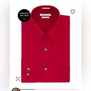 Men’s Van Heusen Red Dress Shirt